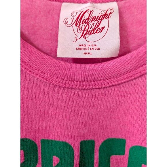 Midnight Rider Anthropologie Carolita Zodiac Sweatshirt CAPRICORN Womens S Pink - Picture 4 of 6